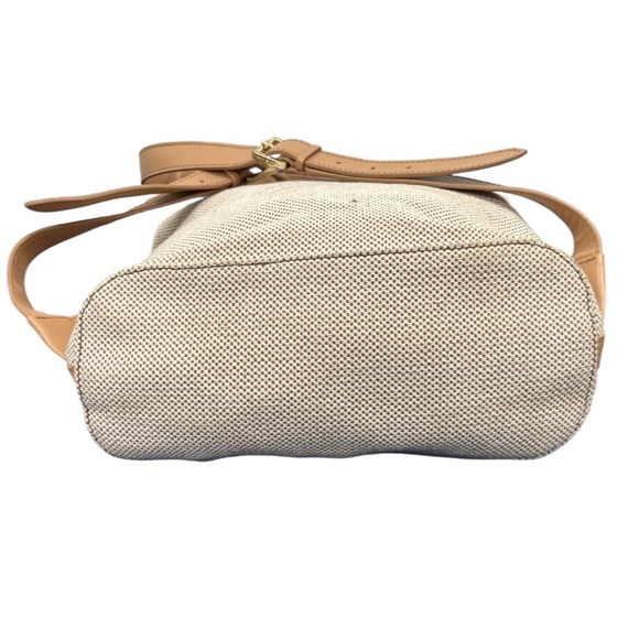 Tory Burch Lonnie Canvas Backpack with Vachetta Leather Trim - Picture 6 of 6